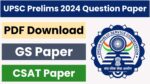 UPSC Prelims 2024 Question Paper